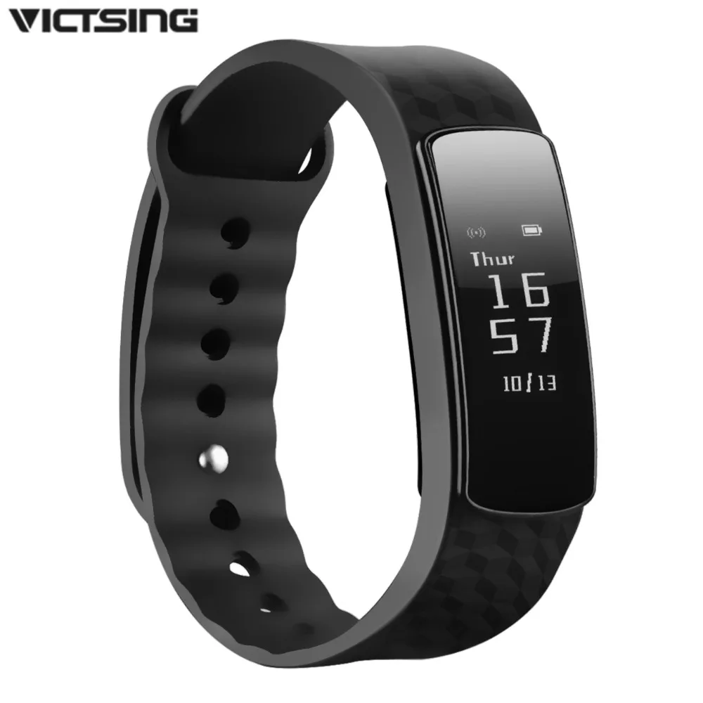 Victsing Bluetooth Водонепроницаемый Смарт Браслет сердечного ритма Мониторы Фитнес