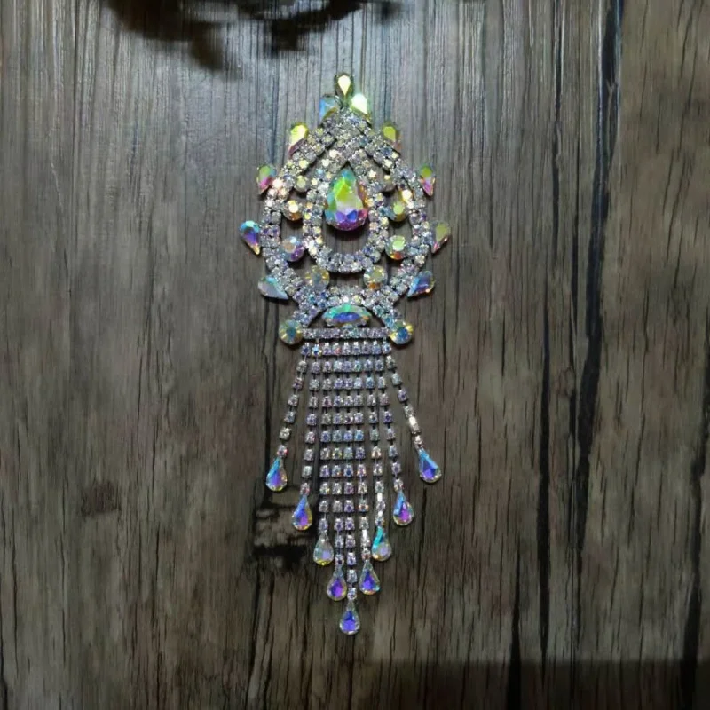Free Shipping 12pcs/lot 6.5'' Crystal AB Rhinestone Applique Bridal Sash Rhinestone Patch Apparel Buckle LSAP020
Free Shipping 12pcs/lot 6.5'' Crystal AB Rhinestone Applique Bridal Sash Rhinestone Patch Apparel Buckle LSAP020