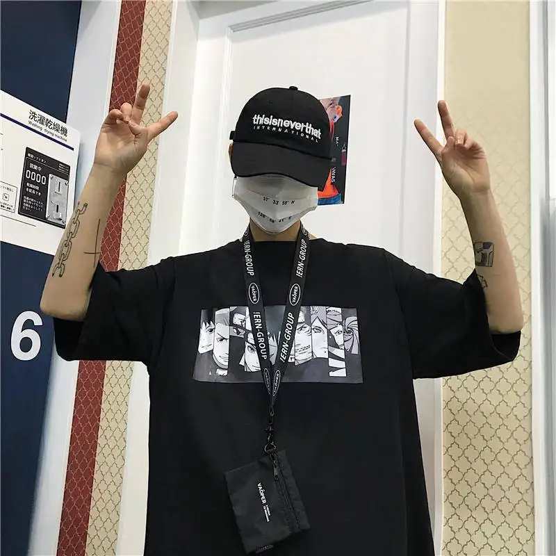 Cool Harajuku Tshirt Streetwear Men Summer Fashion Amine T-shirt Casual Cartoon Print male tops Funny Japan T Shirt Boys
Cool Harajuku Tshirt Streetwear Men Summer Fashion Amine T-shirt Casual Cartoon Print male tops Funny Japan T Shirt Boys