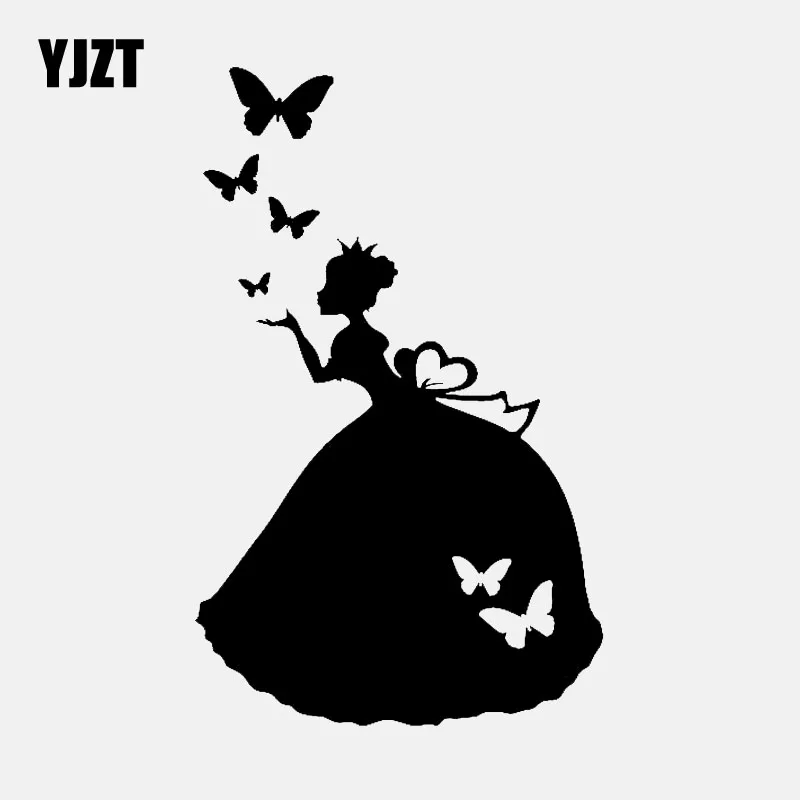 YJZT 9 см * 14,5 см автомобильные наклейки принцесса бабочки Виниловые наклейки черный/серебристый цвет
YJZT 9 см * 14,5 см автомобильные наклейки принцесса бабочки Виниловые наклейки черный/серебристый цвет