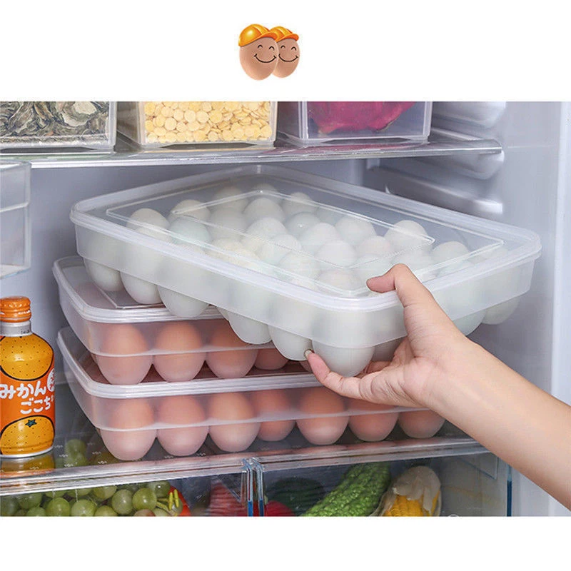 Clear 34 Grid Single-Layer Egg Box Basket Organizer Plastic Egg Food Container Storage Box Home Kitchen Transparent Case Egg Box
Clear 34 Grid Single-Layer Egg Box Basket Organizer Plastic Egg Food Container Storage Box Home Kitchen Transparent Case Egg Box