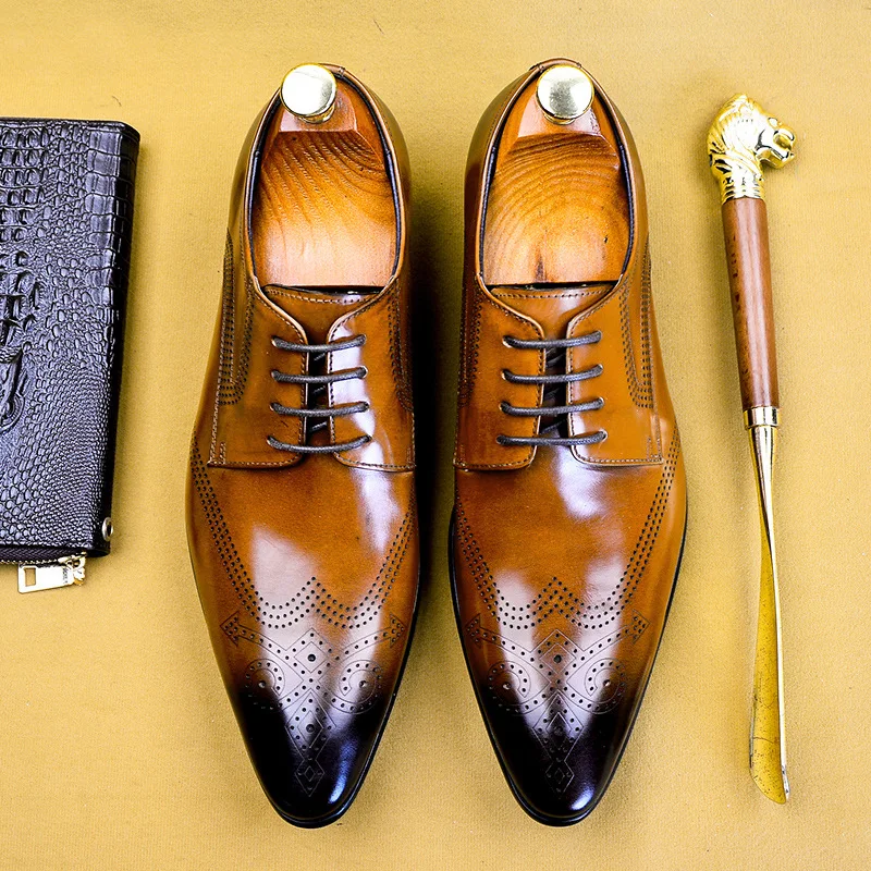 Fashion Brogue Floral Pattern Men Formal Men's Dress Shoes Leather Luxury Wedding Shoes Black Brown Men Oxford Plus Size 46
Fashion Brogue Floral Pattern Men Formal Men's Dress Shoes Leather Luxury Wedding Shoes Black Brown Men Oxford Plus Size 46