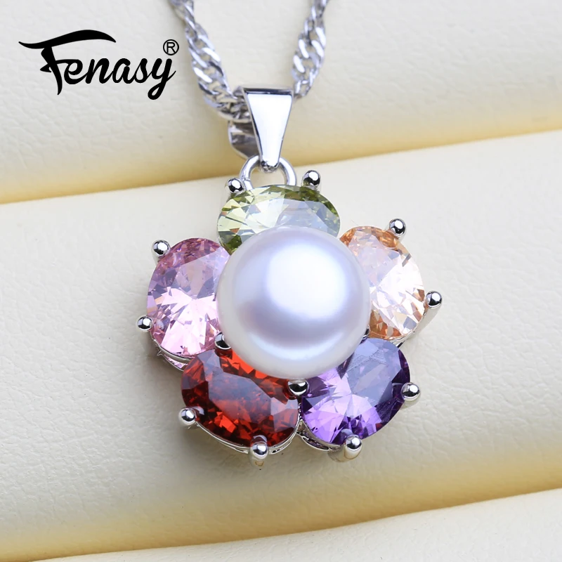 Женская жемчужная подвеска FENASY, ожерелье из серебра 925 пробы с цветком из натурального жемчуга
Женская жемчужная подвеска FENASY, ожерелье из серебра 925 пробы с цветком из натурального жемчуга