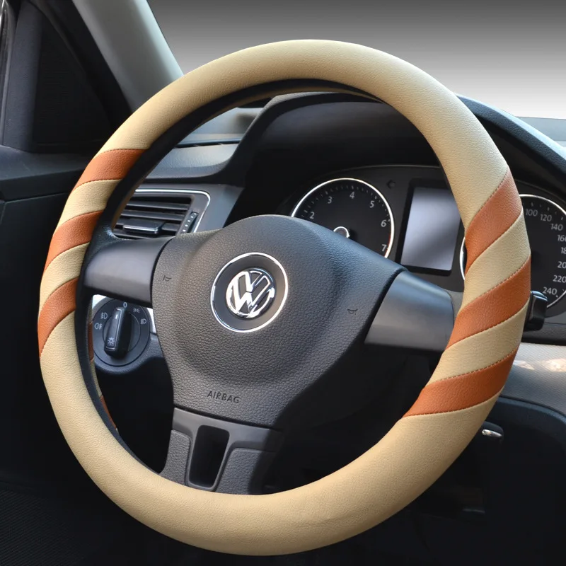medium38cm Car Steering-wheel Cover Superfine leather Universal Car-styling Sport Auto Steering Wheel Covers Anti-Slip
medium38cm Car Steering-wheel Cover Superfine leather Universal Car-styling Sport Auto Steering Wheel Covers Anti-Slip