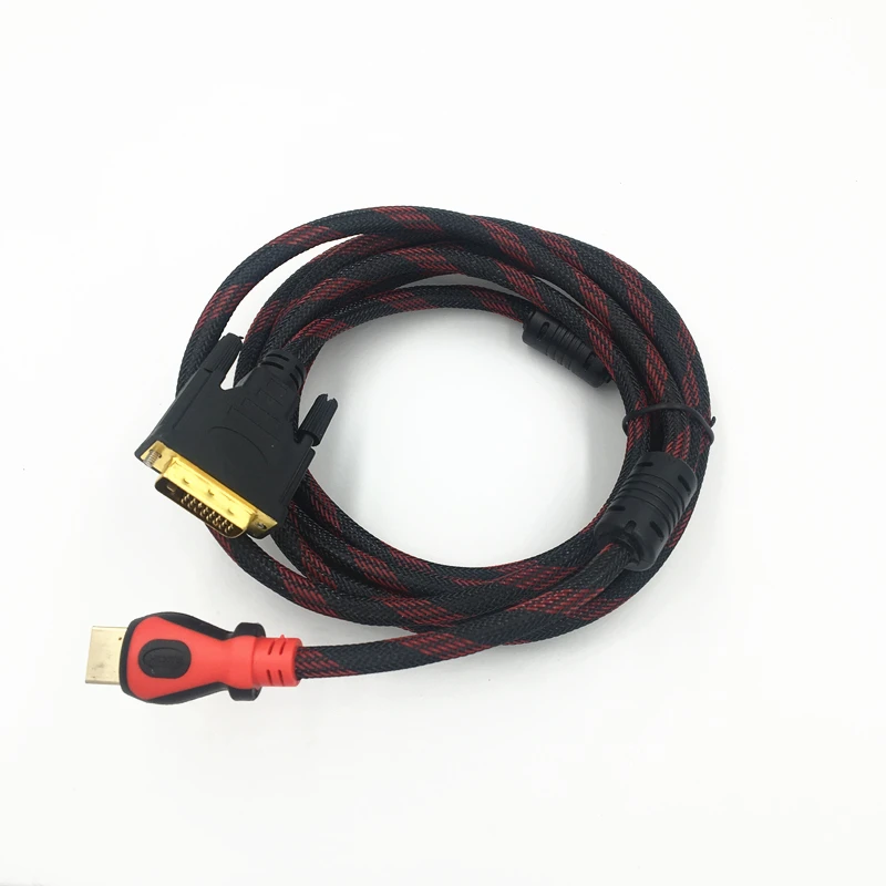 TRUMSOON HDMI to DVI 24+1 Adapter Male Woven Cable 1080P for HDTV PC XBOX Projector | Электроника