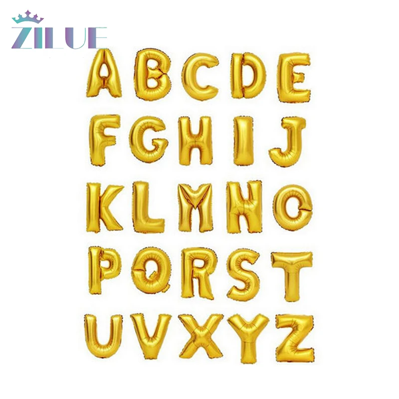Zilue 1Pcs 40" Letter Balloon Gold Aluminum Foil Wedding Festival Decoration Baloons Birthday Valentine Party Balloon Ornament
Zilue 1Pcs 40" Letter Balloon Gold Aluminum Foil Wedding Festival Decoration Baloons Birthday Valentine Party Balloon Ornament