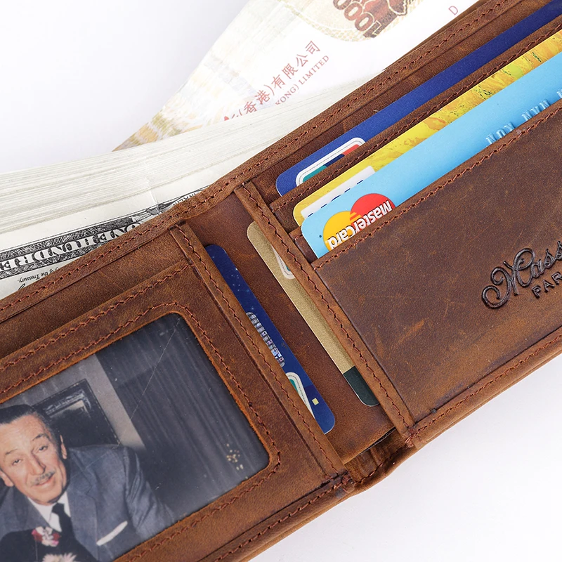 MS Casual Crazy Horse Leather Fashion Men Organizer Slim Bifold Wallet Vintage ID Credit Card Bag Money Wallet Coffee Q361
MS Casual Crazy Horse Leather Fashion Men Organizer Slim Bifold Wallet Vintage ID Credit Card Bag Money Wallet Coffee Q361