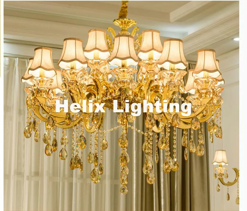 European Golden Finishing Lustres Hot Chandelier Genuine Vintage Crystal Chandelier E14 LED Golden Chandelier Shades Included
European Golden Finishing Lustres Hot Chandelier Genuine Vintage Crystal Chandelier E14 LED Golden Chandelier Shades Included