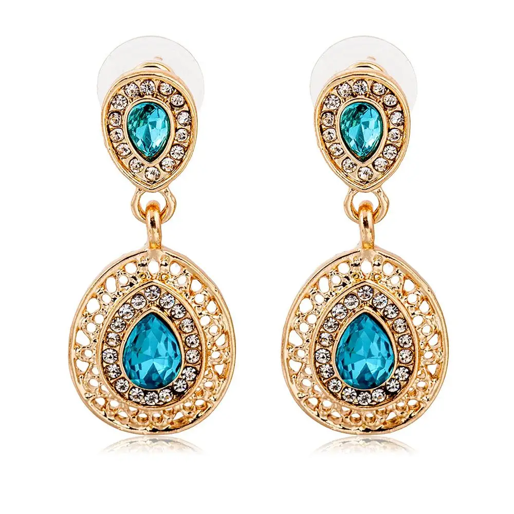 Комплект из колье и серёг с кристаллами|jewelry sets for women|jewelry setsdrop jewelry |