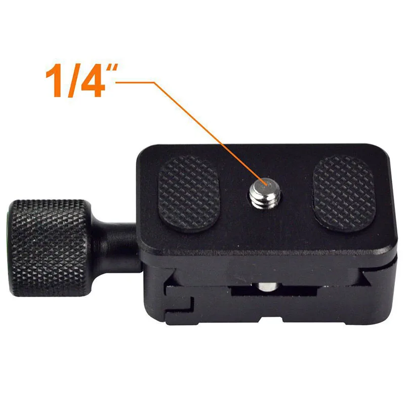 Matt Black QR Plate Clamp 76mm*30mm*21mm For Benro Arca Swiss Tripod Clamp Aluminium Alloy Quick Release Plate 1/4 Inch Screws
Matt Black QR Plate Clamp 76mm*30mm*21mm For Benro Arca Swiss Tripod Clamp Aluminium Alloy Quick Release Plate 1/4 Inch Screws