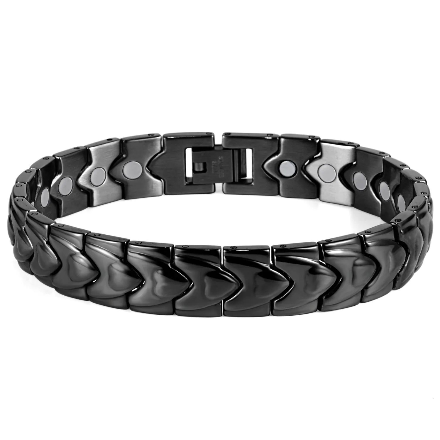 Black Titanium Bracelet Balance Energy Healing Negative ions Magnetic Power Men Bracelet Gift
Black Titanium Bracelet Balance Energy Healing Negative ions Magnetic Power Men Bracelet Gift