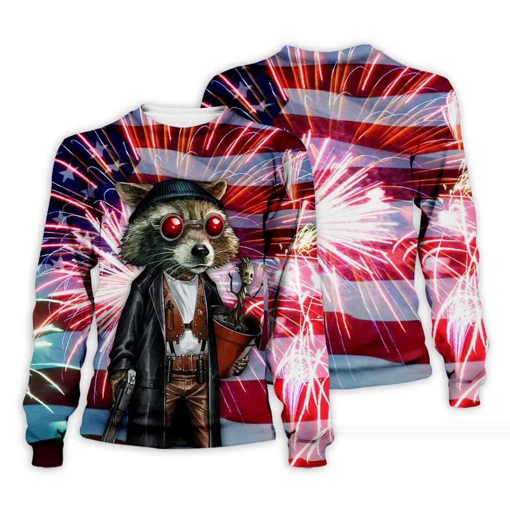 Newest ice fire USA Raccoon Hoodies Men/Women Sweatshirt Hooded United States America flg Independence Day 3D water Hoody ID008
Newest ice fire USA Raccoon Hoodies Men/Women Sweatshirt Hooded United States America flg Independence Day 3D water Hoody ID008
