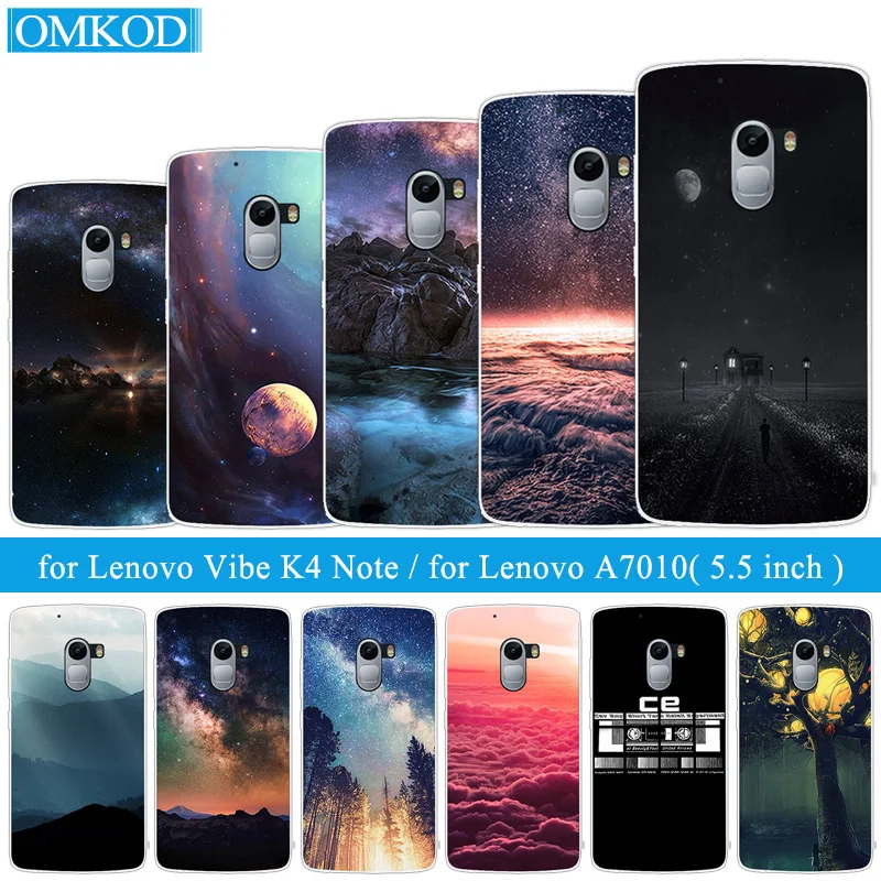 Чехлы для телефонов Lenovo Vibe K4 Note A7010 Мягкая силиконовая задняя крышка из ТПУ с