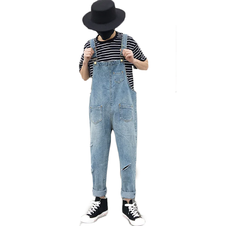 S-XXL!!Summer personality knife cut hole men's nine points jeans bib Harajuku style men and women models suspenders.
S-XXL!!Summer personality knife cut hole men's nine points jeans bib Harajuku style men and women models suspenders.