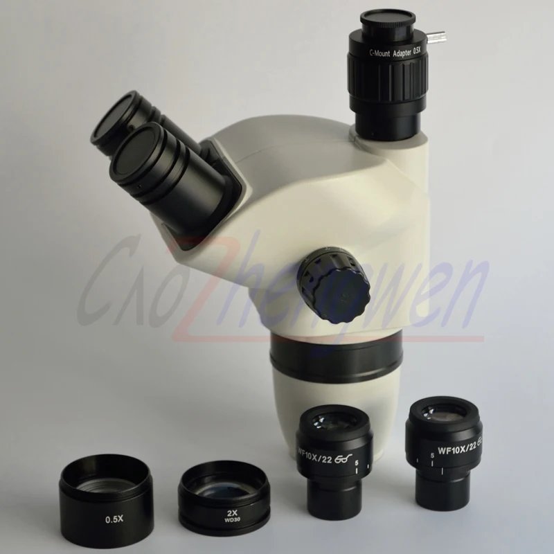 FYSCOPE 3 35x 90X Zoom Simul Focal Тринокулярный стереомикроскоп корпус со стандартным