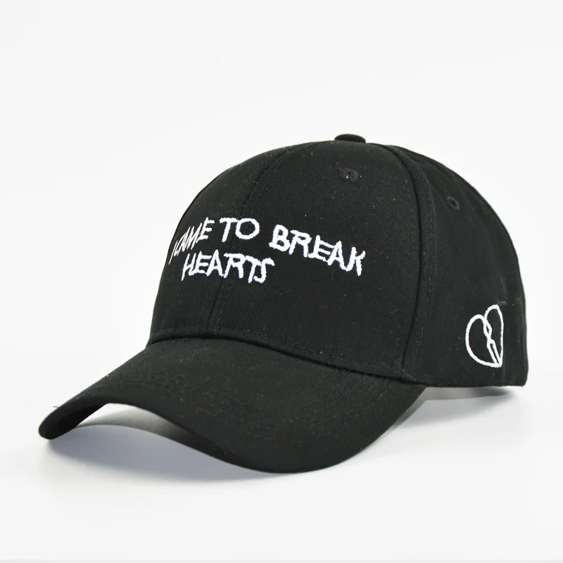 Мужские и женские бейсболки с надписью BREAK HEARTS черно белая кепка для папы 2019|baseball