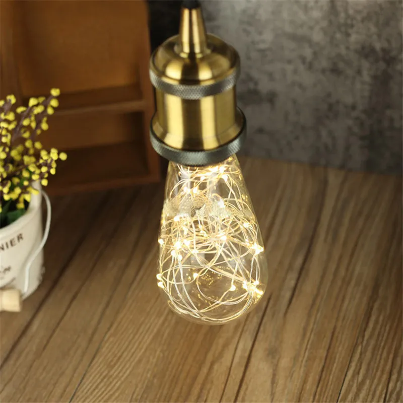 2pcs ST64 Copper Wire Light LED Filament Light 25leds Decoretive Home Wedding holiday bar shop E27 Spiral String Starry 1pc
2pcs ST64 Copper Wire Light LED Filament Light 25leds Decoretive Home Wedding holiday bar shop E27 Spiral String Starry 1pc
