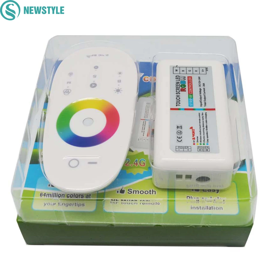 RGBW RGB CCT LED Controller Touch Screen 2.4G DC12 24V 12A 18A Remote Controller Channel For 5050 5630 RGB RGBW Strip Lights
RGBW RGB CCT LED Controller Touch Screen 2.4G DC12 24V 12A 18A Remote Controller Channel For 5050 5630 RGB RGBW Strip Lights