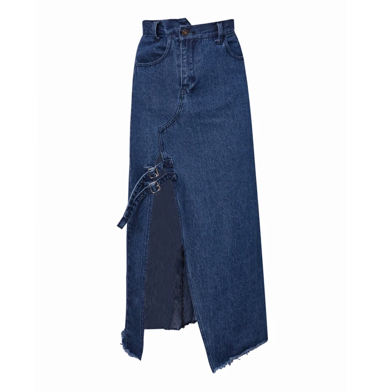 PERHAPS U Blue Denim Asymmetrical Sexy Split Midi Skirt High Street Empire Button Pocket A-line Bag Hip Skirt Summer S0259
PERHAPS U Blue Denim Asymmetrical Sexy Split Midi Skirt High Street Empire Button Pocket A-line Bag Hip Skirt Summer S0259
