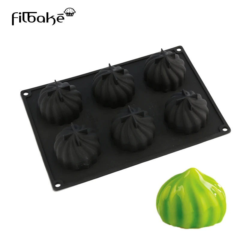 FILBAKE 6 Cavity Steamed Dumplings Cyclone Shaped Silicone Cake Molds Baking Moulds For Mousse Western Dessert Decorating Mold
FILBAKE 6 Cavity Steamed Dumplings Cyclone Shaped Silicone Cake Molds Baking Moulds For Mousse Western Dessert Decorating Mold