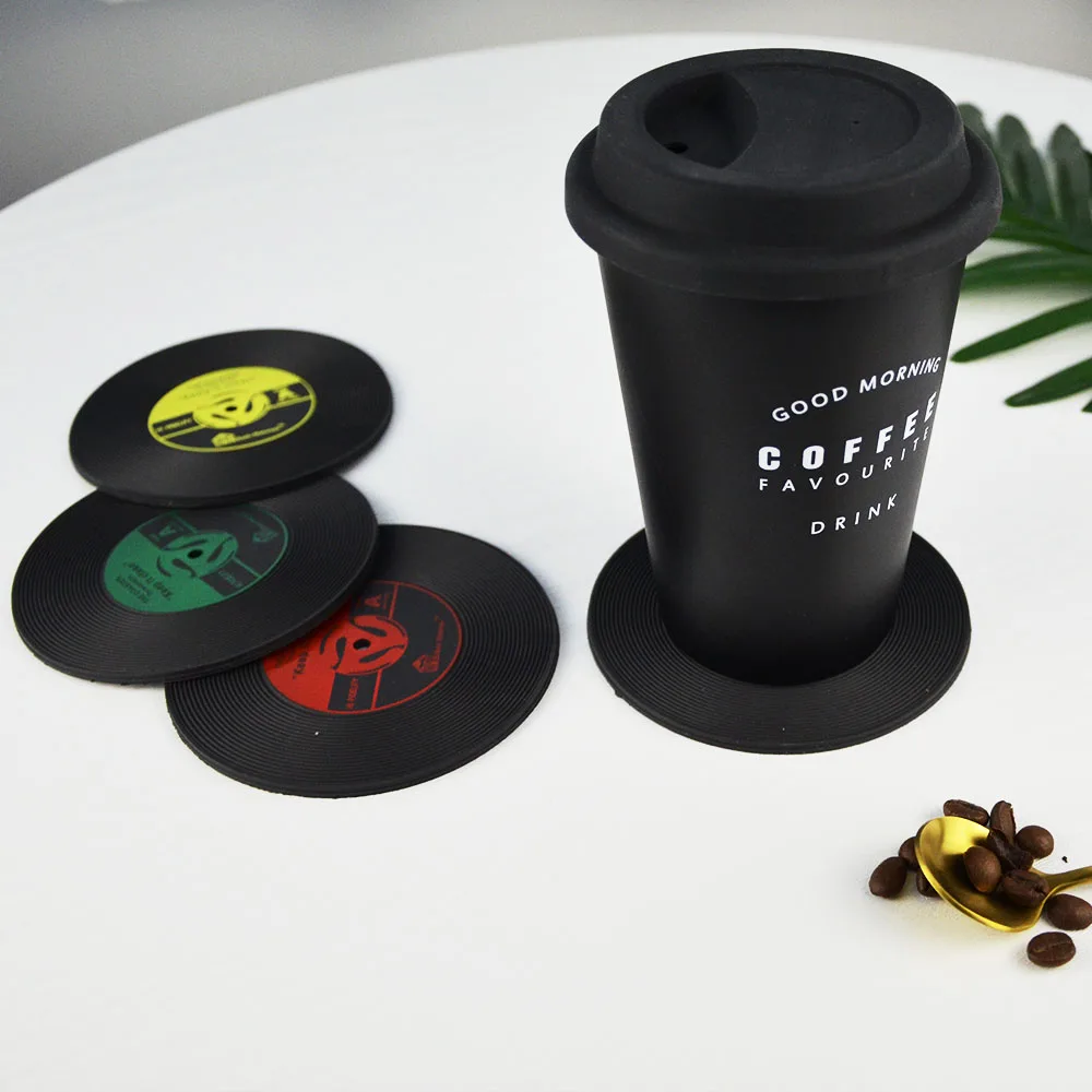 Creative Black Plastic Vinyl Record Coaster Table Placemat Retro Vintage Cup Mats Heat-resistant Non Slip Cup Coasters 6 PCS
Creative Black Plastic Vinyl Record Coaster Table Placemat Retro Vintage Cup Mats Heat-resistant Non Slip Cup Coasters 6 PCS