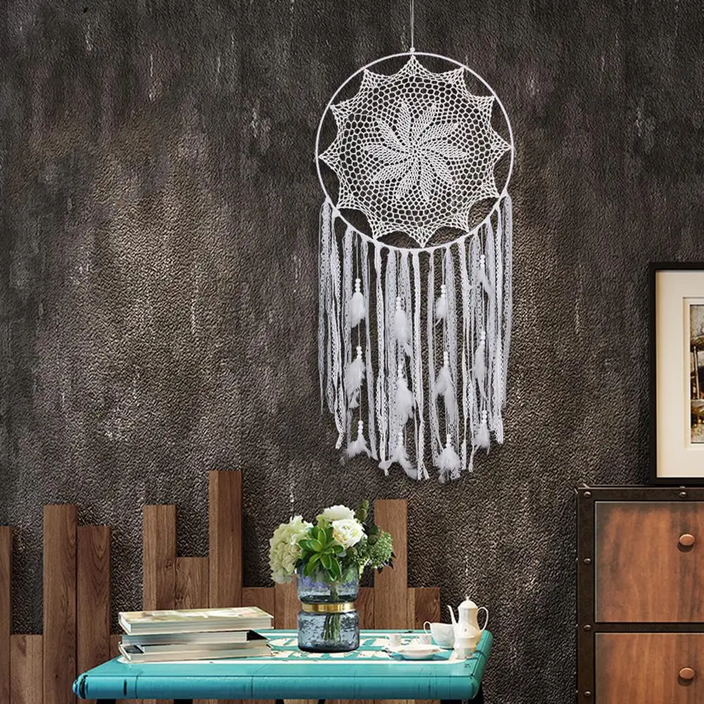 Boho Decor Wedding Wall Hanging Handmade Tassels Feather Lace Dream Catcher Hanging Decorations
Boho Decor Wedding Wall Hanging Handmade Tassels Feather Lace Dream Catcher Hanging Decorations
