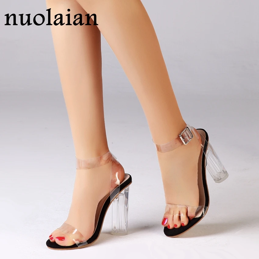 

10CM PVC High Heel Sandals Woman Gladiator Summer Sandal Shoes Womens High heels Party Platform Pumps High Heel Shoe Big Size