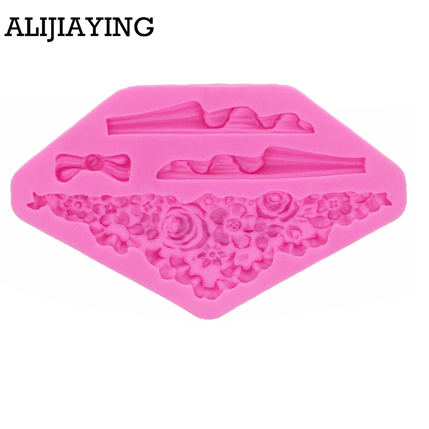 M0934 Rose Flower Silicone Mold bow Cake Border Jewelry Wedding Fondant Decorating Cake Tools Chocolate Gumpaste Moulds
M0934 Rose Flower Silicone Mold bow Cake Border Jewelry Wedding Fondant Decorating Cake Tools Chocolate Gumpaste Moulds
