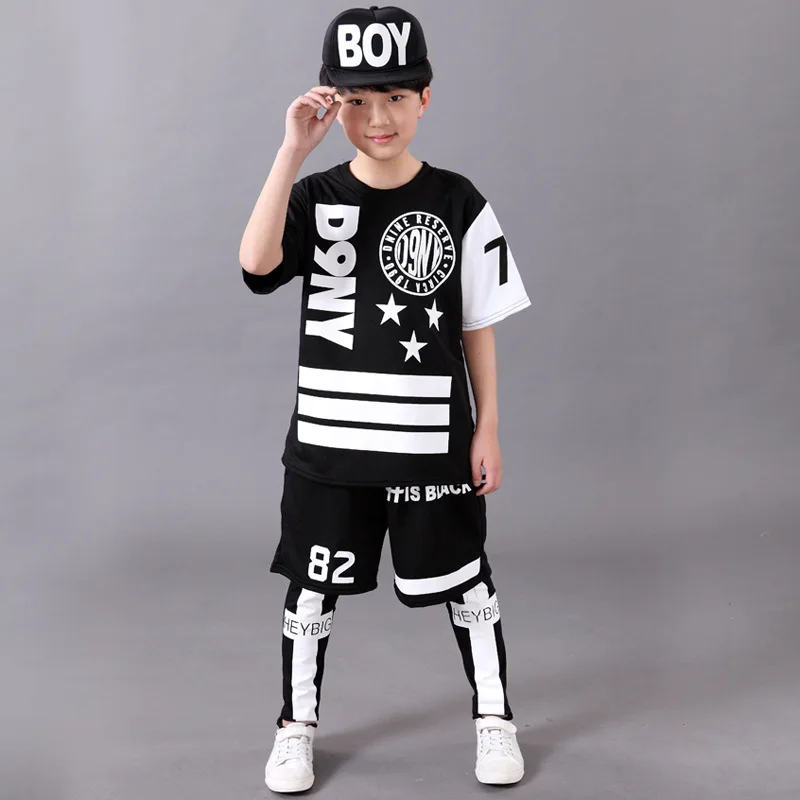 costumes Modern Children dance jazz hip-hop dance apparel clothes performing service boy girl Stage equipment top + pants
costumes Modern Children dance jazz hip-hop dance apparel clothes performing service boy girl Stage equipment top + pants