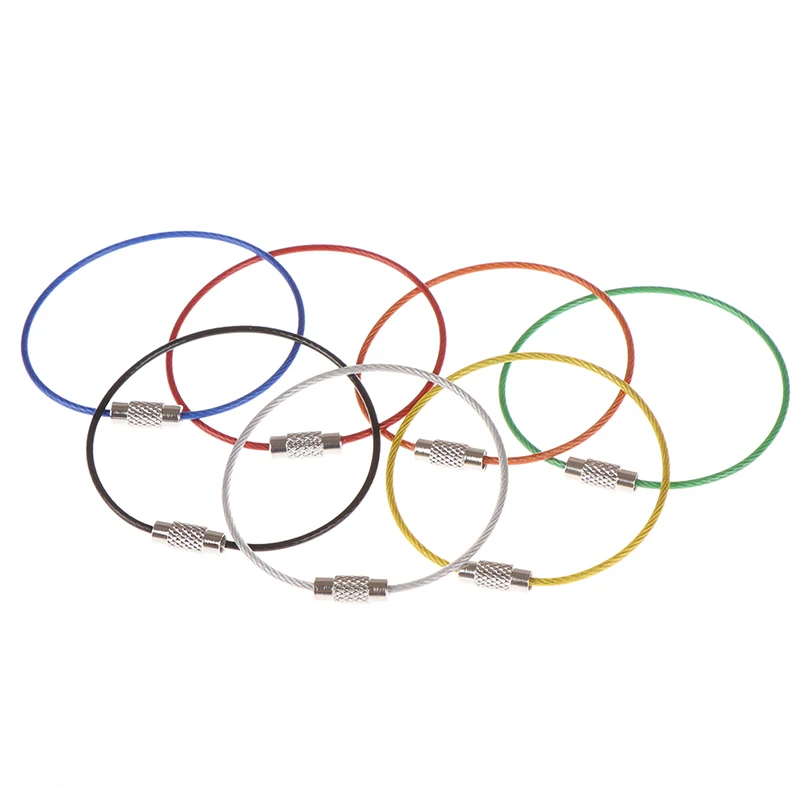 5pcs Key Chain Rings Stainless Steel Wire Keychain Cable Rope Key Holder Keyring Carabiner Cable Key Ring Outdoor Hiking New
5pcs Key Chain Rings Stainless Steel Wire Keychain Cable Rope Key Holder Keyring Carabiner Cable Key Ring Outdoor Hiking New