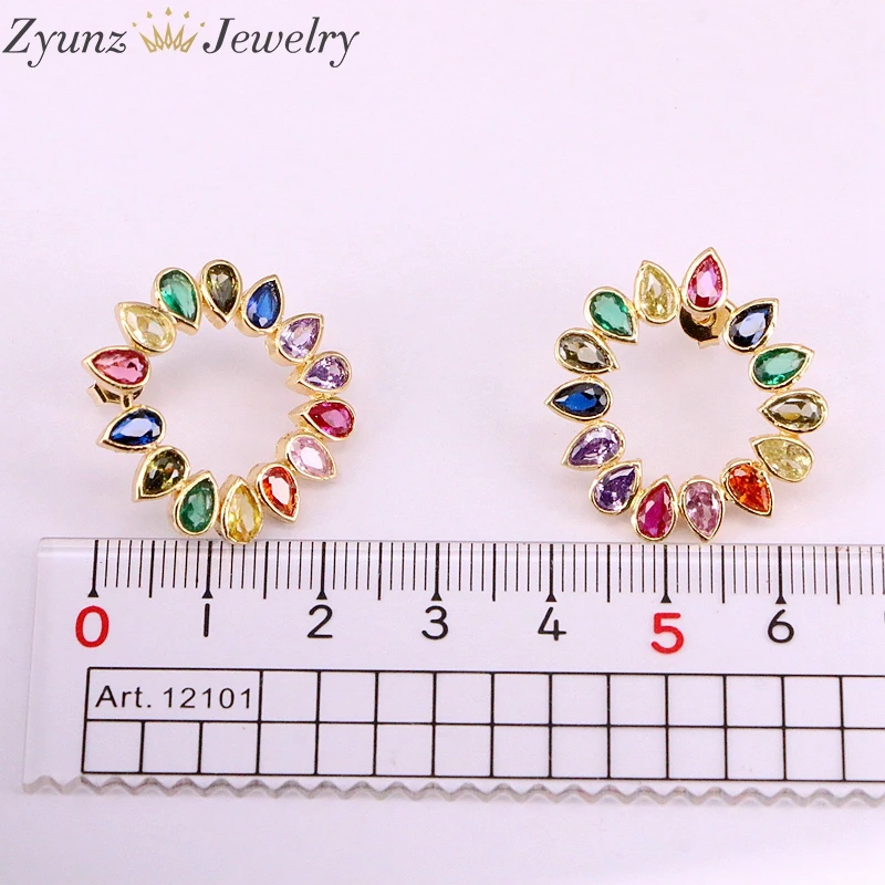 5Pairs, 2019 Zircon Stone Stud Earrings Rainbow Drop CZ Circle Flower Delicate Studs For Girl Women Jewelry
5Pairs, 2019 Zircon Stone Stud Earrings Rainbow Drop CZ Circle Flower Delicate Studs For Girl Women Jewelry
