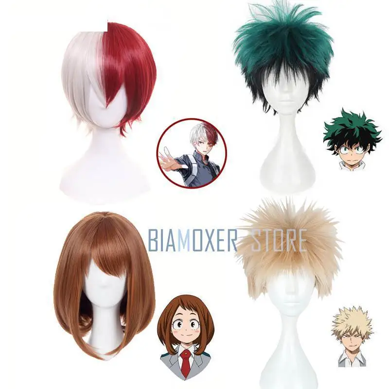 Парик Biamoxer Boku No My Hero академия, Izuku Midoriya, косплей, охако, зеленый, желтый, красный, для мужчин и женщин, парик для косплея с короткими волосами
Парик Biamoxer Boku No My Hero академия, Izuku Midoriya, косплей, охако, зеленый, желтый, красный, для мужчин и женщин, парик для косплея с короткими волосами