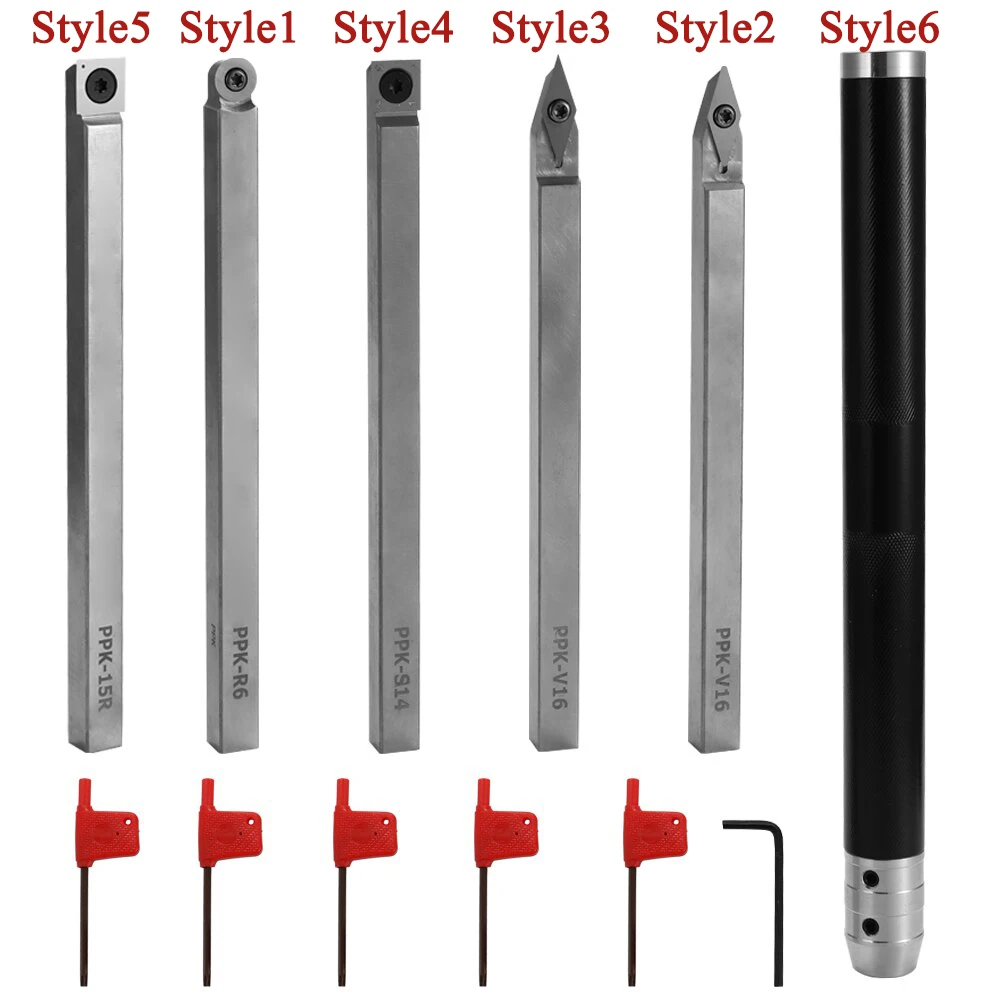 6PCs Carbide Insert Lathe Turning Tool Set Wrench Cutter Tools Machine Tool Sets
6PCs Carbide Insert Lathe Turning Tool Set Wrench Cutter Tools Machine Tool Sets