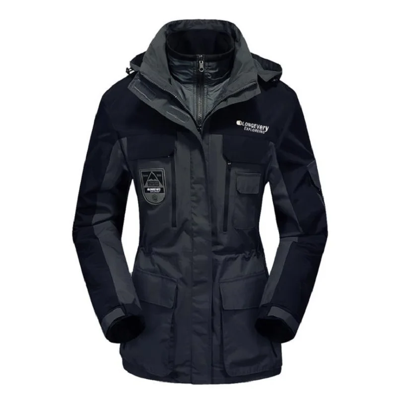 Outdoors Winter Autumn Men Women Windproof Hiking Jacket 3 In 1 Waterproof Warm Hooded Coat Couple Camping Hiking Windbreaker
Outdoors Winter Autumn Men Women Windproof Hiking Jacket 3 In 1 Waterproof Warm Hooded Coat Couple Camping Hiking Windbreaker