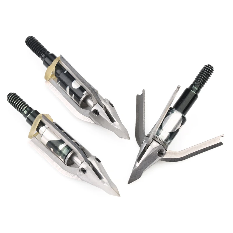 3 set of arrow head 3 expandable blades 100 grain target arrow point broadheads for bow&arrow hunting
3 set of arrow head 3 expandable blades 100 grain target arrow point broadheads for bow&arrow hunting