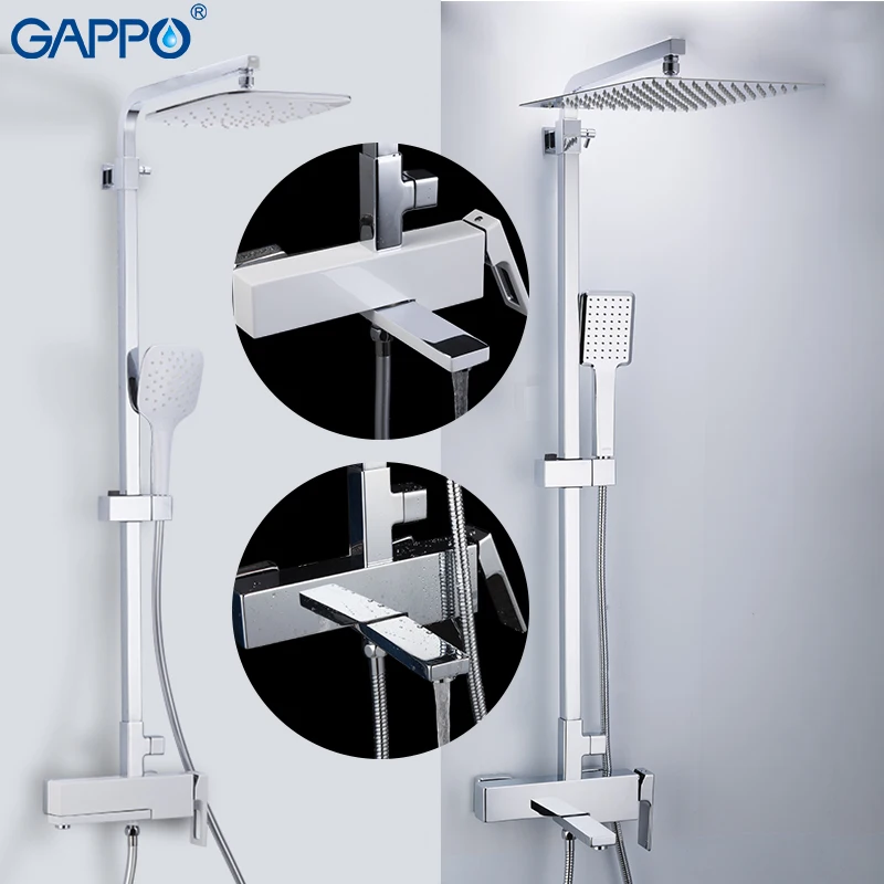 Смеситель для душа GAPPO s, латунный набор для ванной комнаты, массажные насадки для душа, настенный набор, хромированный кран
Смеситель для душа GAPPO s, латунный набор для ванной комнаты, массажные насадки для душа, настенный набор, хромированный кран