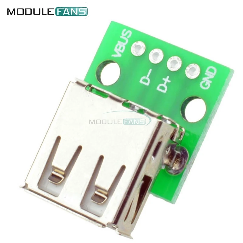 5 шт. адаптер USB типа A мама для Arduino диаметром 2 54 мм|usb a|usb a ausb to |