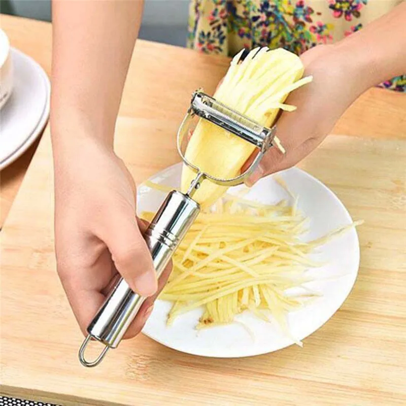 Convenient Potato Peeler Stainless Steel Popular Slicer Julienne Cutter Parer Vegetable Kitchen Tools Gadgets Free Shipping New
Convenient Potato Peeler Stainless Steel Popular Slicer Julienne Cutter Parer Vegetable Kitchen Tools Gadgets Free Shipping New