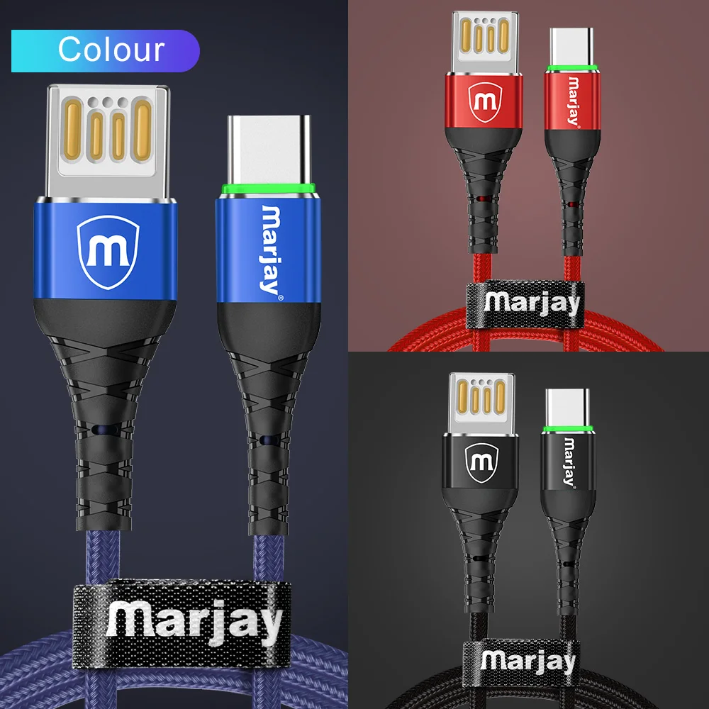 Marjay USB Type C cable 2.4A Fast Charging USB C Cable For Samsung S8 S9 S10 plus Xiaomi mi9 Huawei P30 pro Type-C Charger Cord
Marjay USB Type C cable 2.4A Fast Charging USB C Cable For Samsung S8 S9 S10 plus Xiaomi mi9 Huawei P30 pro Type-C Charger Cord