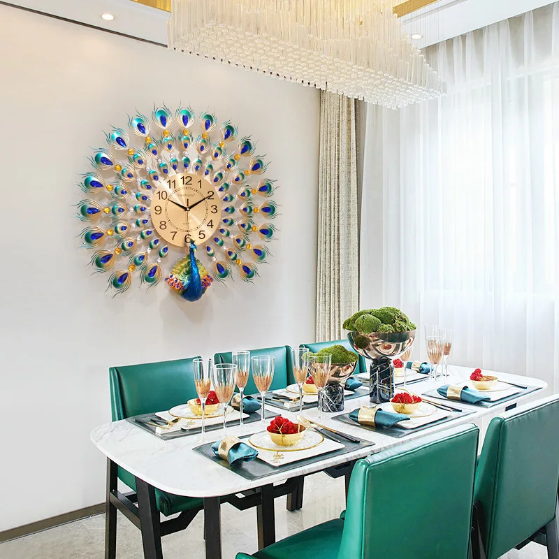 3D Peacock Wall Clock Europe Decor Wall Watch Home Living Room/Bedroom Mute Clock Wall Modern Design Metal Digital Wall Clocks
3D Peacock Wall Clock Europe Decor Wall Watch Home Living Room/Bedroom Mute Clock Wall Modern Design Metal Digital Wall Clocks