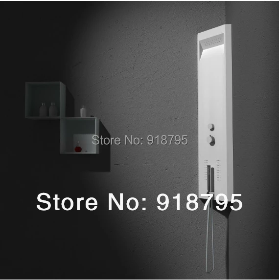 Thermostatic Solid surface stone shower panel wall mounted shower column Body massage Jets Sprinklerer RS0048
Thermostatic Solid surface stone shower panel wall mounted shower column Body massage Jets Sprinklerer RS0048