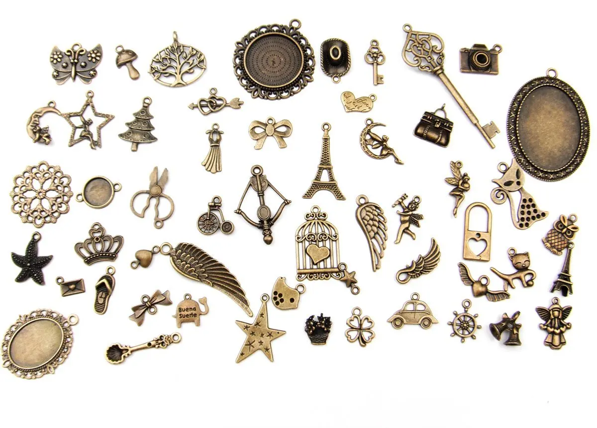 250pcs Mix Charms Collection, Antique bronze Charm Pendants Vintage Jewelry Supply Lot, Jewelry Supplies Wholesale
250pcs Mix Charms Collection, Antique bronze Charm Pendants Vintage Jewelry Supply Lot, Jewelry Supplies Wholesale