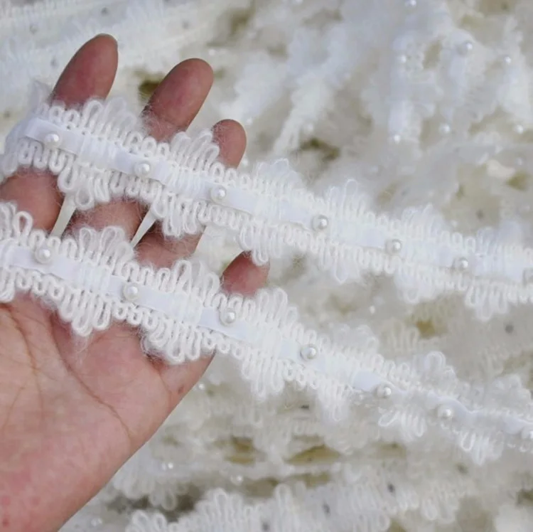 10yards/lot 3.5cm wide High quality Wool thread Venise Lace trim with beads-Time
10yards/lot 3.5cm wide High quality Wool thread Venise Lace trim with beads-Time