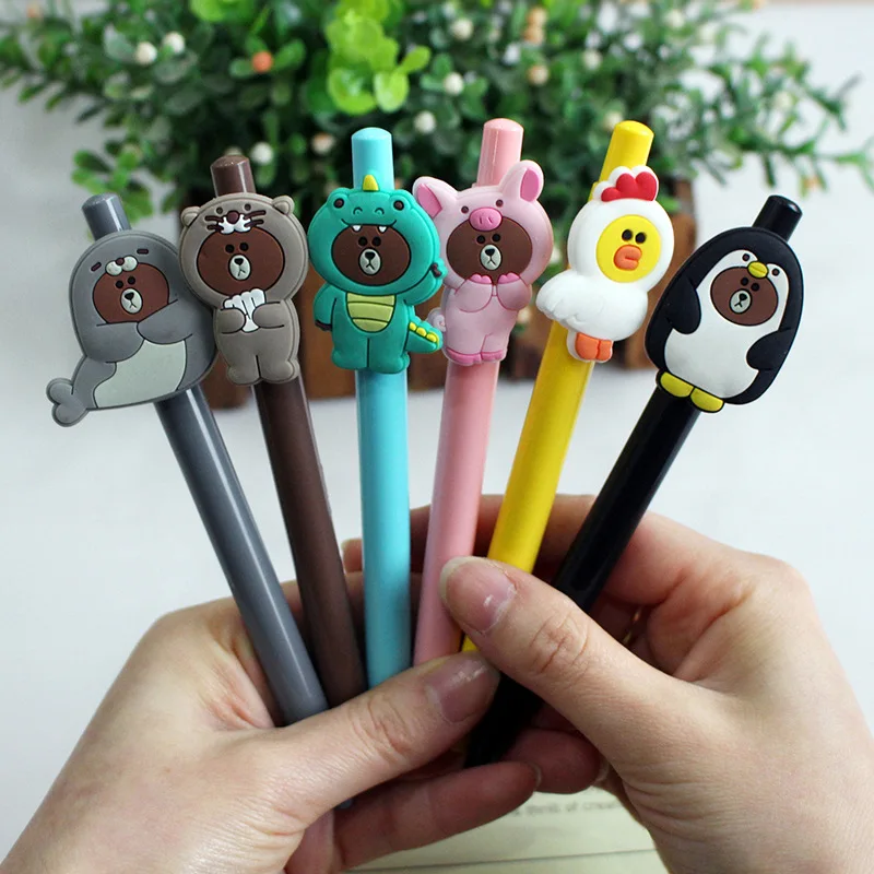 10pcs/lot Korean creative cartoon gel pen cute animals press black pen, student stationery gifts wholesale
10pcs/lot Korean creative cartoon gel pen cute animals press black pen, student stationery gifts wholesale