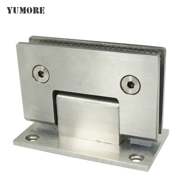 YUMORE 90 Degree Open Shower Door Hinge Clamp Stainless Steel Frameless Bracket Door Hings With Screws For 8-10 mm Thick Glass
YUMORE 90 Degree Open Shower Door Hinge Clamp Stainless Steel Frameless Bracket Door Hings With Screws For 8-10 mm Thick Glass