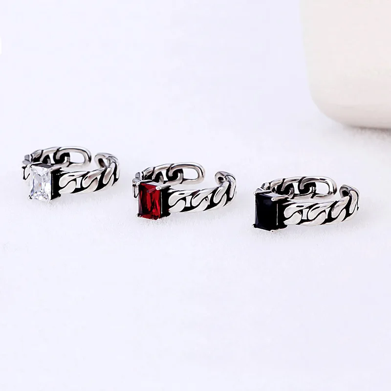 MEYRROYU 925 Sterling Silver Rings Ladies Couple Engagement Jewelry Zircon Crystal Black Chain Open Rings Gift Wholesale
MEYRROYU 925 Sterling Silver Rings Ladies Couple Engagement Jewelry Zircon Crystal Black Chain Open Rings Gift Wholesale