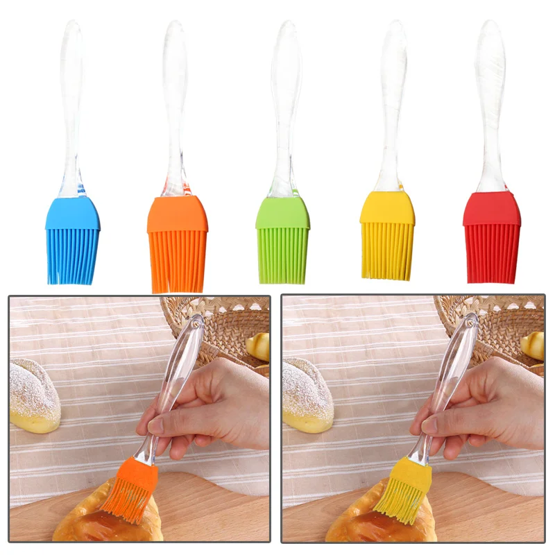 Multi Color Silicone Basting Pastry Brush Oil Brushes for Cake Bread Butter Baking Tools Kitchen Safety Brush 21*3cm
Multi Color Silicone Basting Pastry Brush Oil Brushes for Cake Bread Butter Baking Tools Kitchen Safety Brush 21*3cm