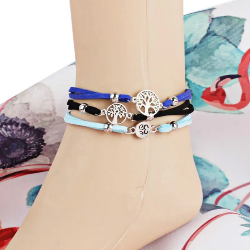 Europe and America Bohemian beach multi-layer silver happiness leaf anklet Fashion beach pendant starfish pearl retro
Europe and America Bohemian beach multi-layer silver happiness leaf anklet Fashion beach pendant starfish pearl retro