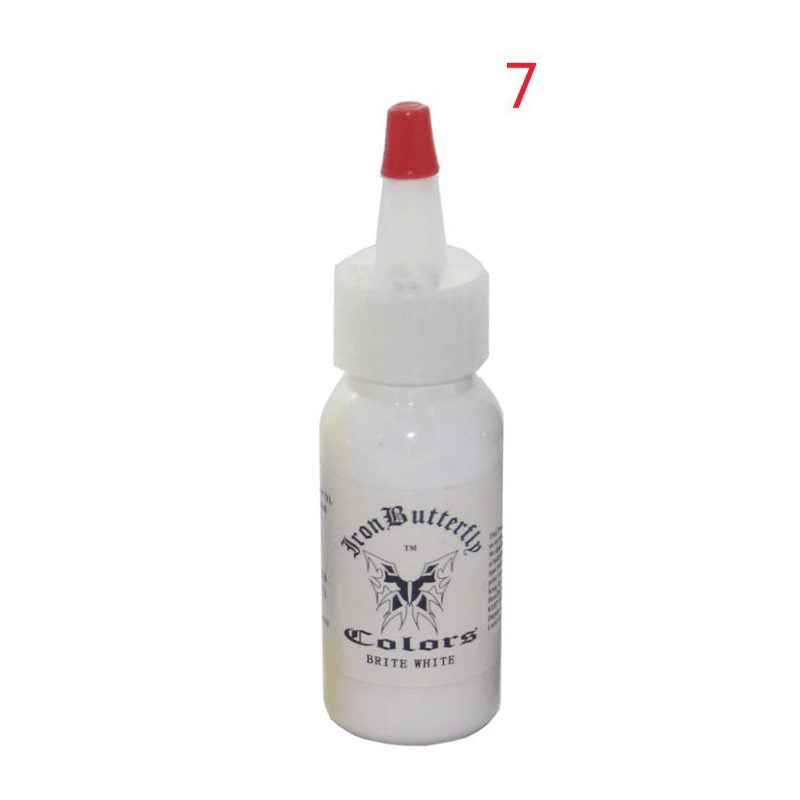 5pcs color tattoo ink permanent makeup supplies body paint 30ml/bottle 1OZ BRITE WHITE
5pcs color tattoo ink permanent makeup supplies body paint 30ml/bottle 1OZ BRITE WHITE