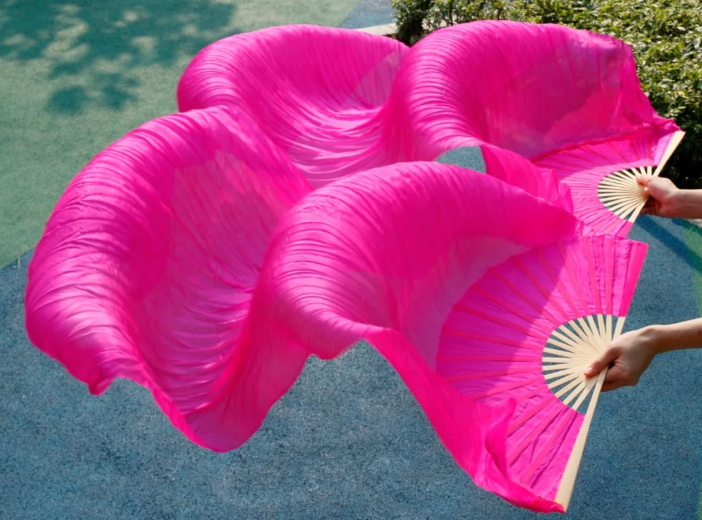 2016 High Quality Silk Belly Dance Fan Dance 100% Real Silk Veils Left+right rose Colors On Sale 180*90 cm Fast delivery
2016 High Quality Silk Belly Dance Fan Dance 100% Real Silk Veils Left+right rose Colors On Sale 180*90 cm Fast delivery
